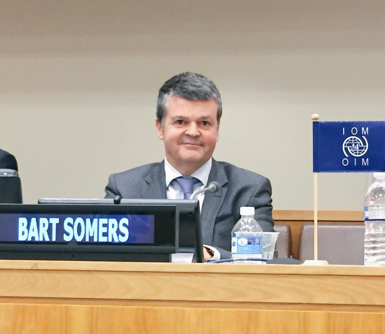 At UN, Bart Somers discusses migration